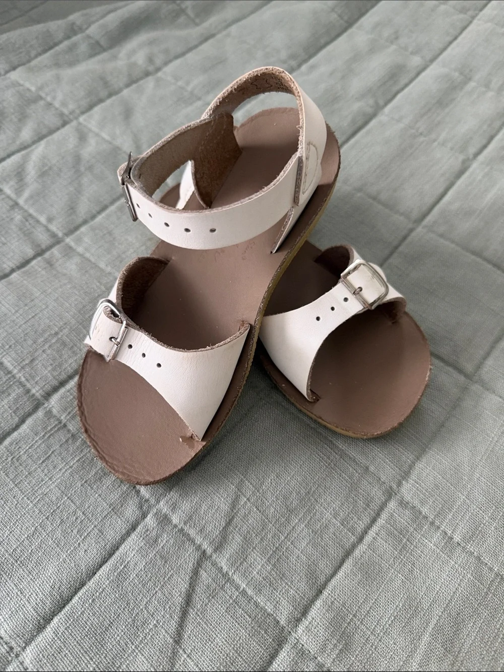 Salt Water Sandals by Hoy classic white